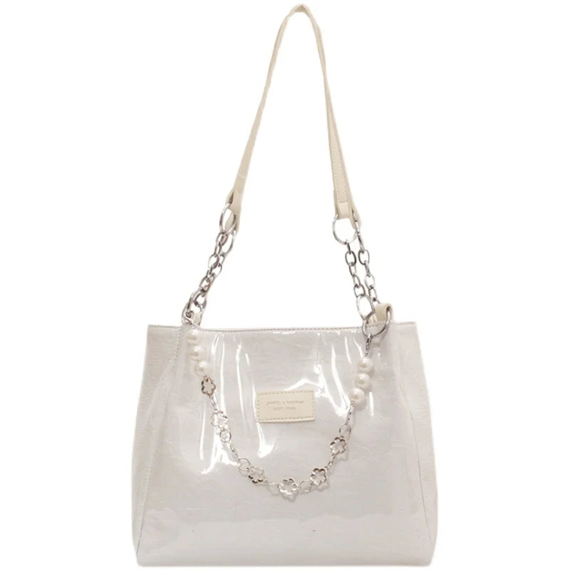 Summer PVC Women's Bag Canvas Tote Large Handbag