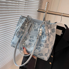 Summer PVC Women's Bag Canvas Tote Large Handbag