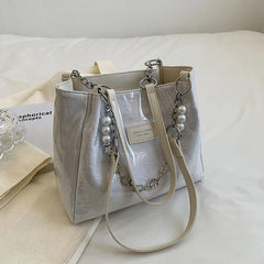 Summer PVC Women's Bag Canvas Tote Large Handbag