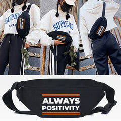 Summer Letter Print Waist Bag Running Chest Pack Sports Crossbody Bag