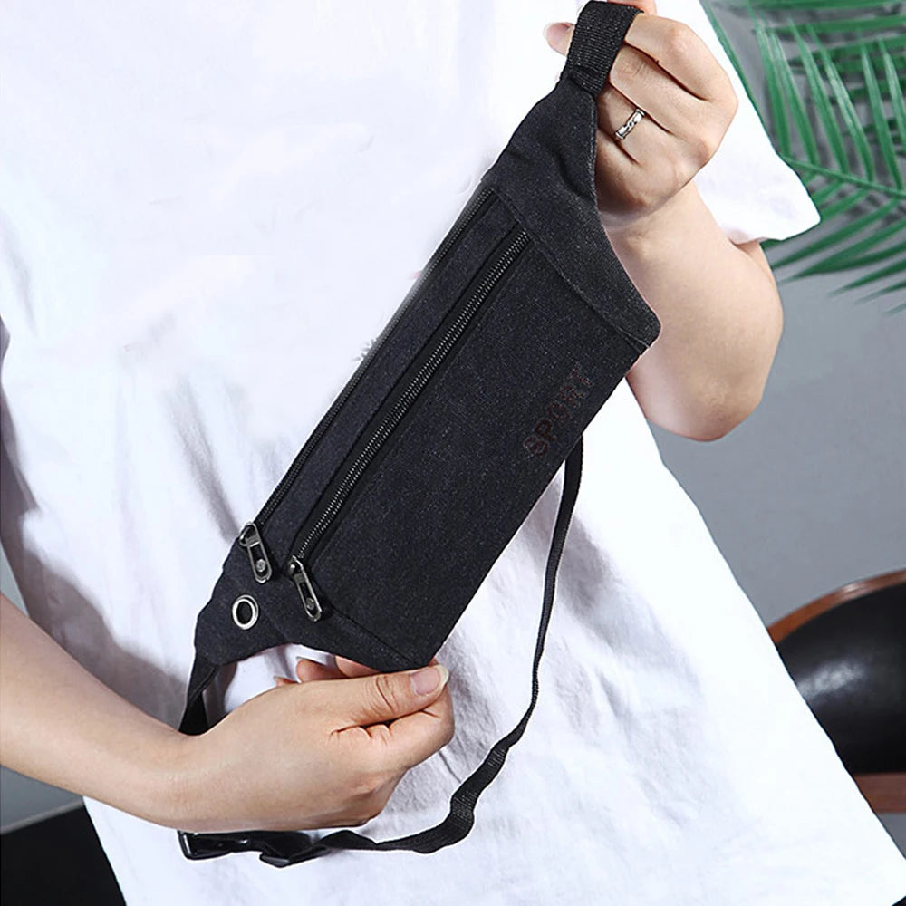 Men's Waist Pack Outdoor Sports Bag Fitness Running Chest Bag