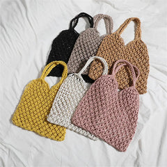 Summer Mesh Hollow Bag For Women Large Capacity Straw Bag