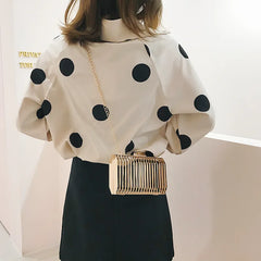 Summer Metal Hollow Square Chain Crossbody Bags for Women Small Bags