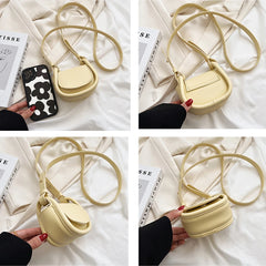 Mini Lady Flap Bag Candy Lipstick Box PU Leather Shoulder Crossbody Bags