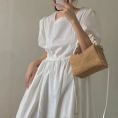 Summer Beach Handbag Crossbody Messenger Ladies Woven Bag Purse Tote