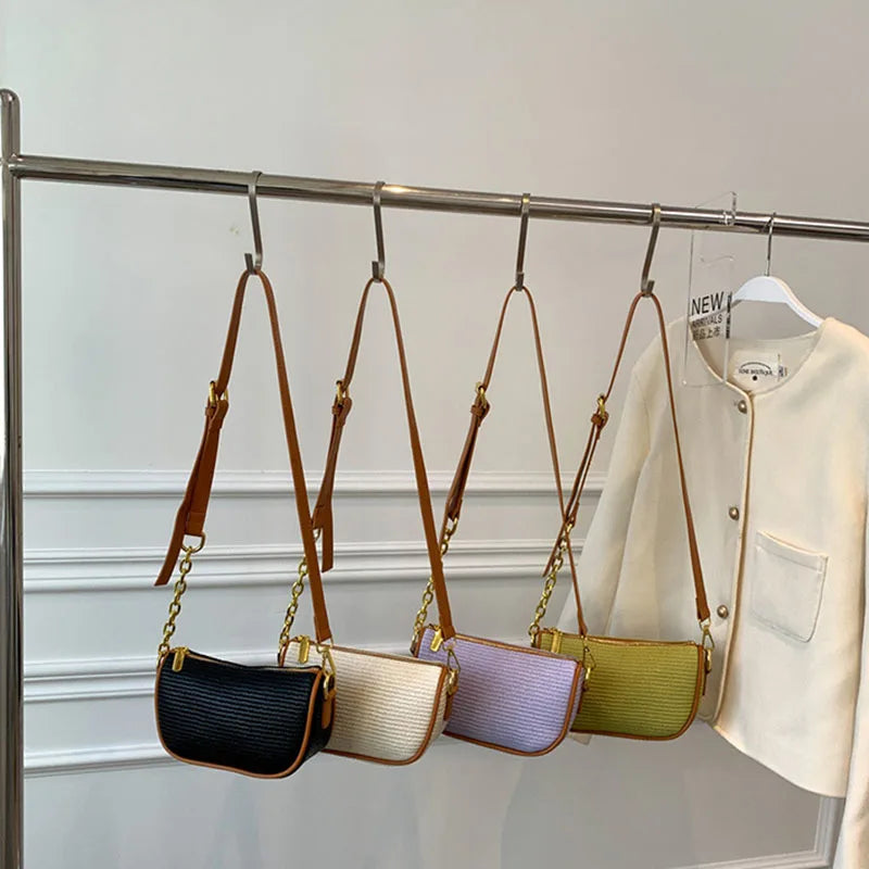 Knitting Top Handle Crossbody Shoulder Bag for Women