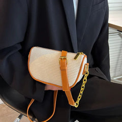 Knitting Top Handle Crossbody Shoulder Bag for Women