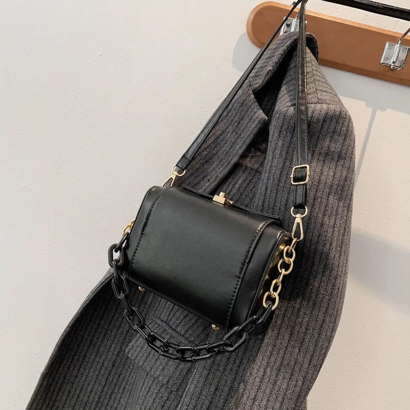 Summer Retro Diagonal Women's Handbag Shoulder Bag Lock Vintage