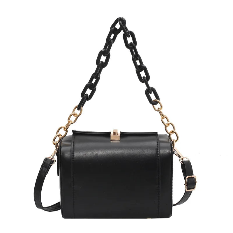 Summer Retro Diagonal Women's Handbag Shoulder Bag Lock Vintage