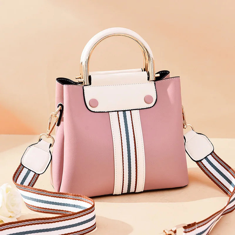 Summer Handbag Women Shoulder Messenger Bucket Bag