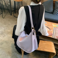 Summer Soft PU Leather Shoulder Bag Women Chains Cross Body Bucket Bag