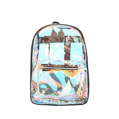 Summer Laser Backpack Girl Transparent Jelly Bag Ins Laser Bag