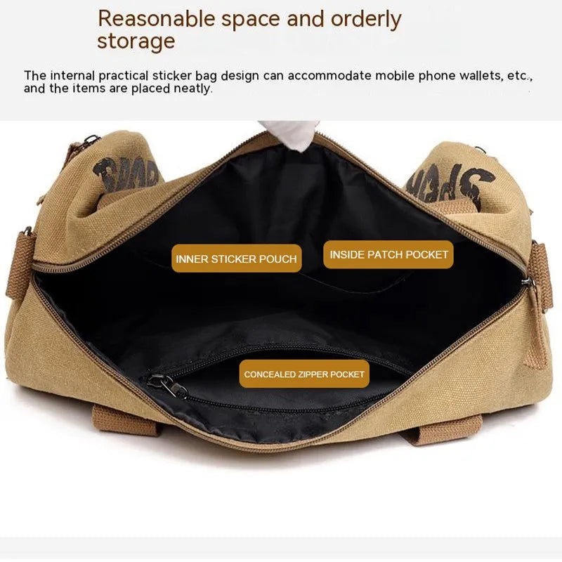 Men's Large Capacity Sports Crossbody Bag for Travel