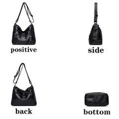 Summer Soft Leather Ladies Bag Hot-Selling Shoulder Bag Stitching Messenger Sac