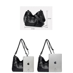 Summer Soft Leather Ladies Bag Hot-Selling Shoulder Bag Stitching Messenger Sac