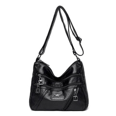 Summer Soft Leather Ladies Bag Hot-Selling Shoulder Bag Stitching Messenger Sac