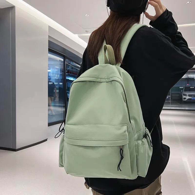 Waterproof Nylon Women's Backpack for Girls Large Capacity Travel Bag