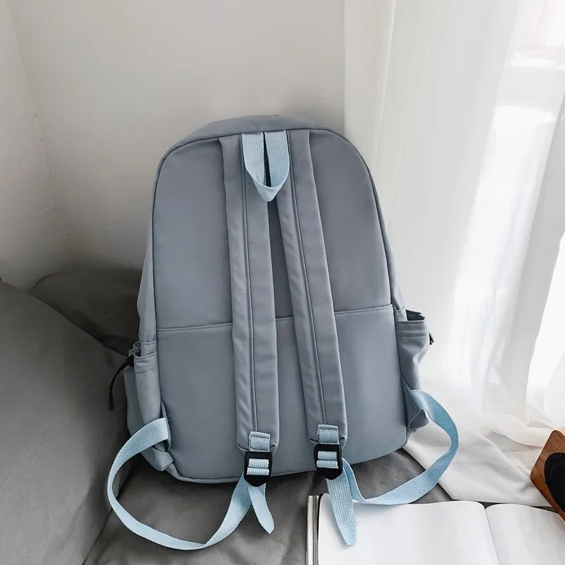 Waterproof Nylon Women's Backpack for Girls Large Capacity Travel Bag