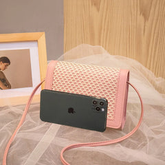 Summer Women's Messenger Bag Mesh Bag One-shoulder Mobile Phone Bag