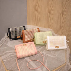 Summer Women's Messenger Bag Mesh Bag One-shoulder Mobile Phone Bag