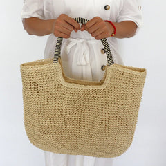 Summer Straw Bag For Women Large Capacity Totes Beach Bags