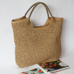 Summer Straw Bag For Women Large Capacity Totes Beach Bags