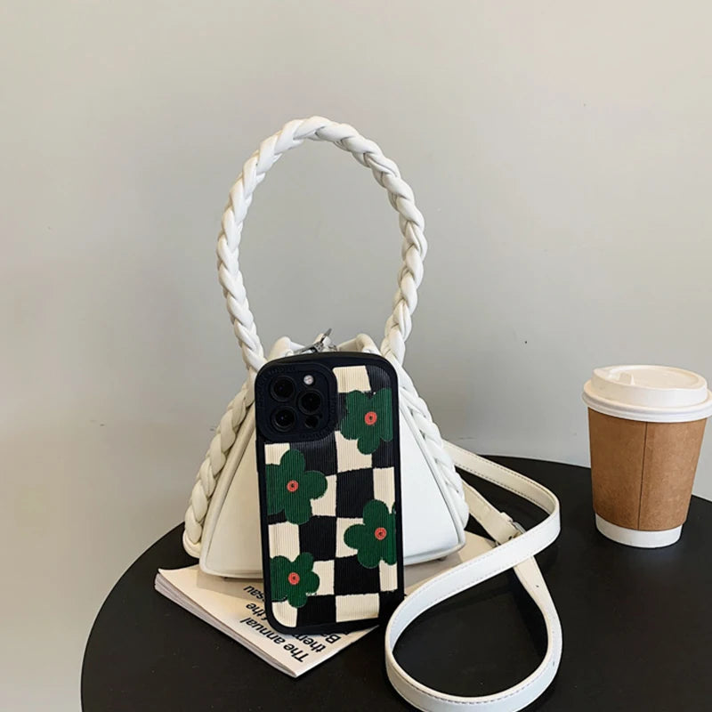 Summer Crossbody Bags for Women Plaid Small Purse and Handbags