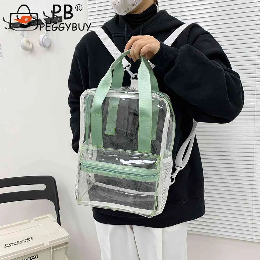 Clear Yoga Gym Bag Waterproof Outdoor Sports Fitness Handbag