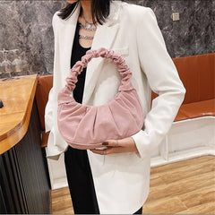 Women's Summer Pleated Cloud Bag Shoulder Handbag