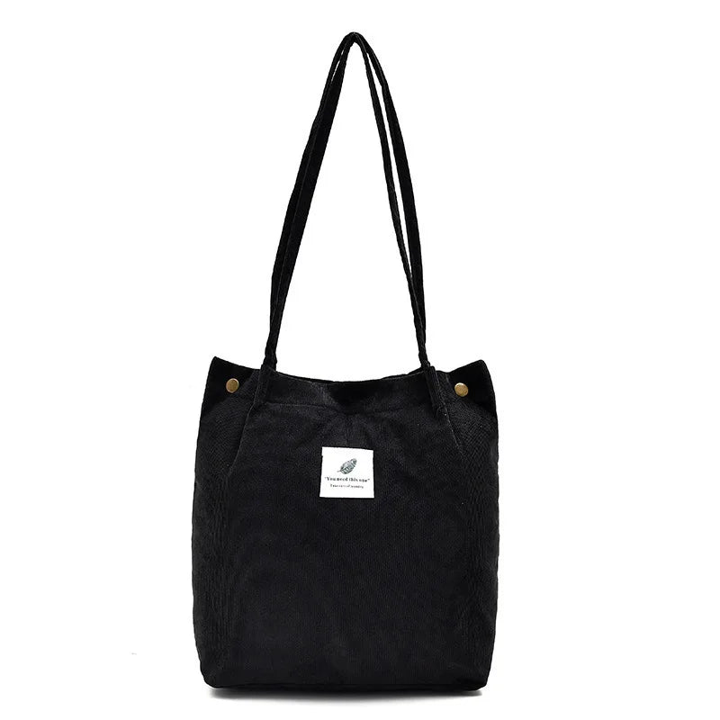 Summer Retro Korean-Style Corduroy One-Shoulder Handbag
