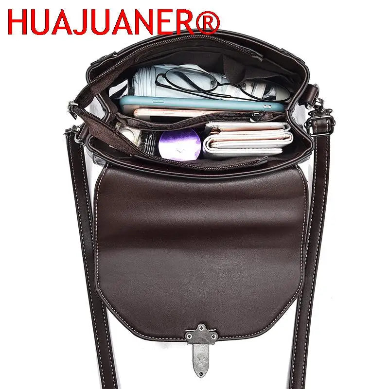 Summer Retro Shoulder Bag Soft PU Leather Handbag Crossbody Bag