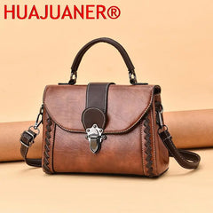 Summer Retro Shoulder Bag Soft PU Leather Handbag Crossbody Bag
