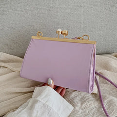 Summer Retro Small Square Bag Pearl Clip Single Shoulder Messenger Women's Bag