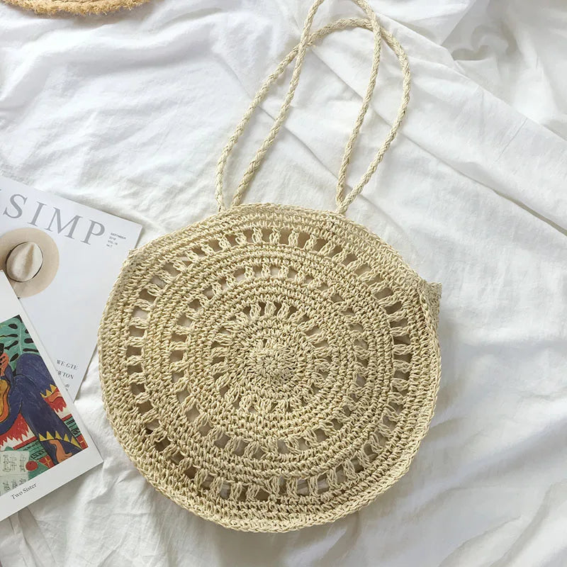 Straw Shoulder Bags for Women Beach CrossBody Bag