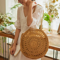Straw Shoulder Bags for Women Beach CrossBody Bag