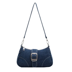 Women's Denim Casual Underarm Shoulder Bag Canvas Handbag and Purse