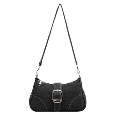 Women's Denim Casual Underarm Shoulder Bag Canvas Handbag and Purse