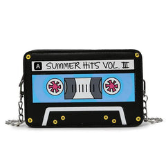 Summer Small Shoulder Bag Tape Recorder Women's Bags Funny Cartoon