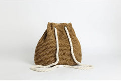 Summer Straw Bag Women Backpack Rucksack For Girls Mochila Travel Beach