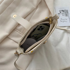Summer Straw Crossbody Bags Women Handbags Knitted Boho Bag Female