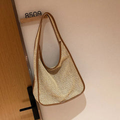 Summer Straw Shoulder Bags for Women Small Flap Shopper Women's Bag