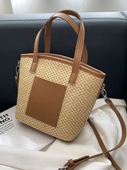 Summer Straw Weaving Beach Handbags for Women Shoulder Crossbody Bags