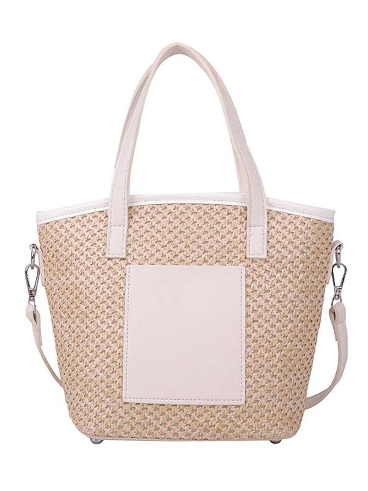 Summer Straw Weaving Beach Handbags for Women Shoulder Crossbody Bags