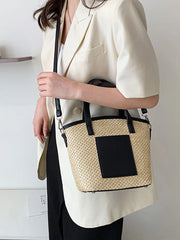Summer Straw Weaving Beach Handbags for Women Shoulder Crossbody Bags