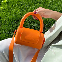 Summer Sweet Candy Jelly Handbags for Women Casual Small Square Tote Bag