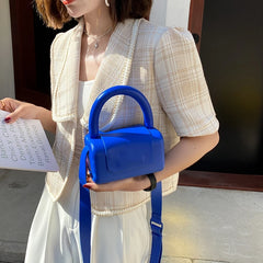 Summer Sweet Candy Jelly Handbags for Women Casual Small Square Tote Bag
