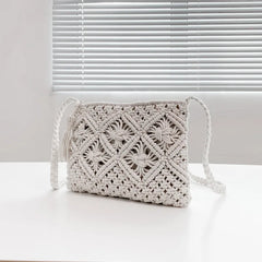 Summer Tassel Hollow Straw Bag For Women Woven Crossbody Bag