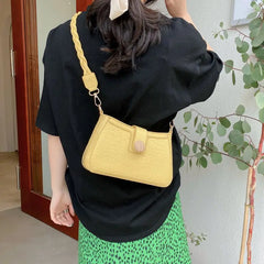 Small Flap Handbag Solid Casual Women's Crossbgdy Bag