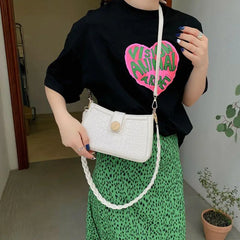Small Flap Handbag Solid Casual Women's Crossbgdy Bag