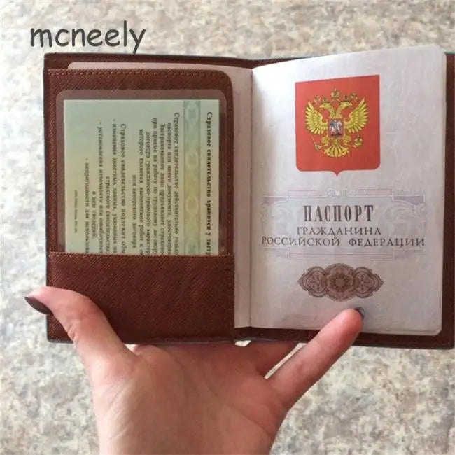 Couples Passport Holder PU Leather Travel Cover
